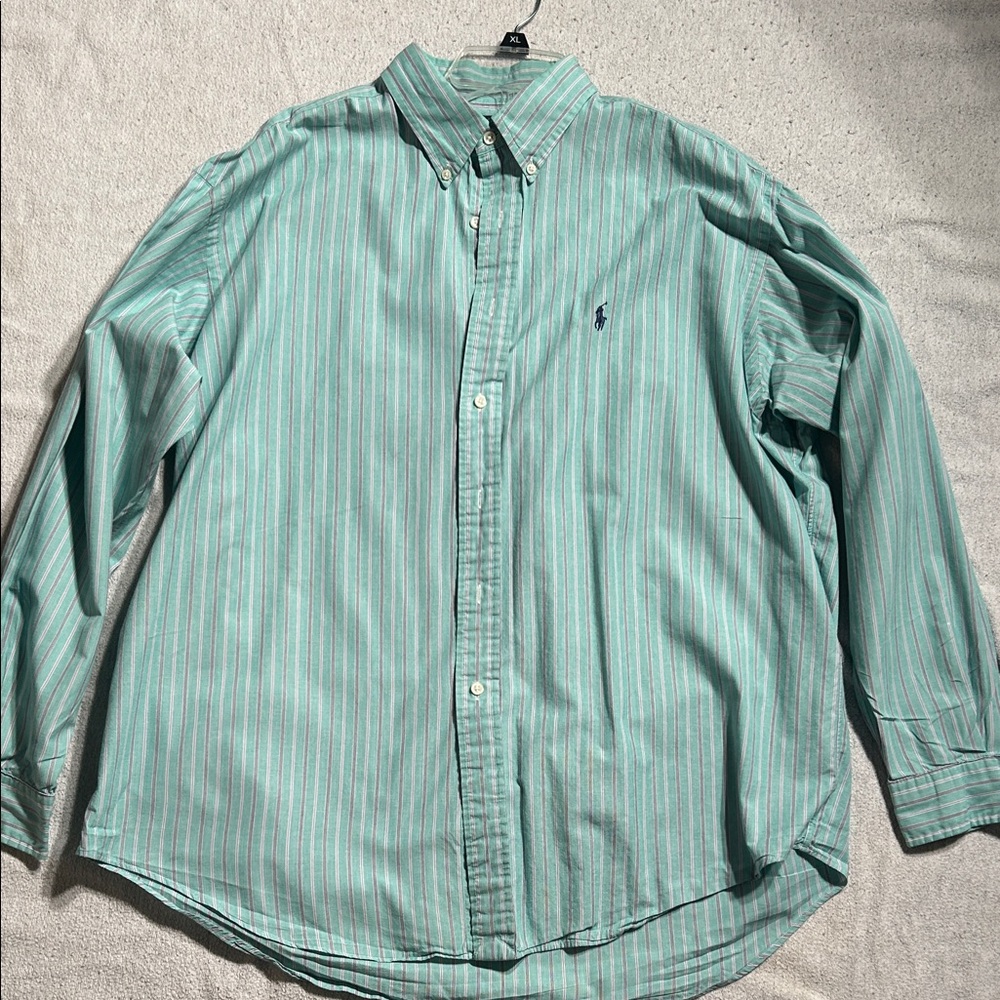 Ralph Lauren Blue Label Aqua Striped Shirt